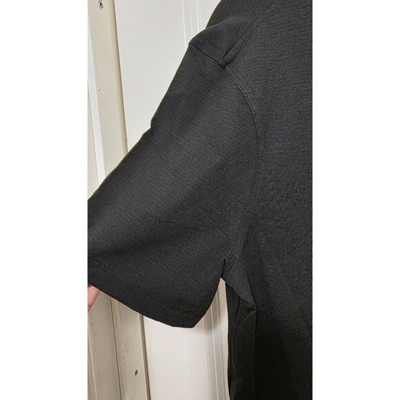 Lululemon Black Polo Shirt UPrep Puma Logo Short Sleeve Lightweight Men's Size S - Picture 6 of 7